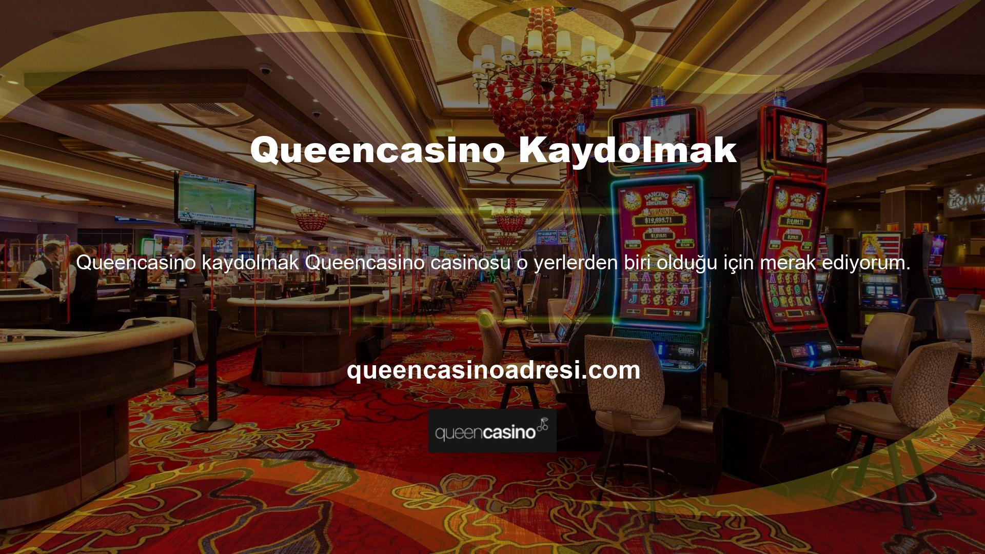 Queencasino Casino planı çok sayıda olasılık sunuyor