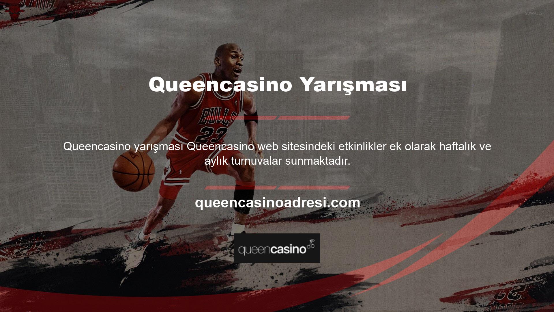 Queencasino yarışmaları ünlü oyun sağlayıcıları tarafından düzenlenmektedir