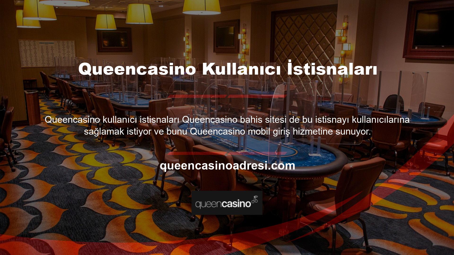 Cep telefonunuzdan hizmete giriş yaparak, artık Queencasino mobil sürüm paketini her yere indirebilir ve cep telefonunuzdan kolayca kullanabilirsiniz